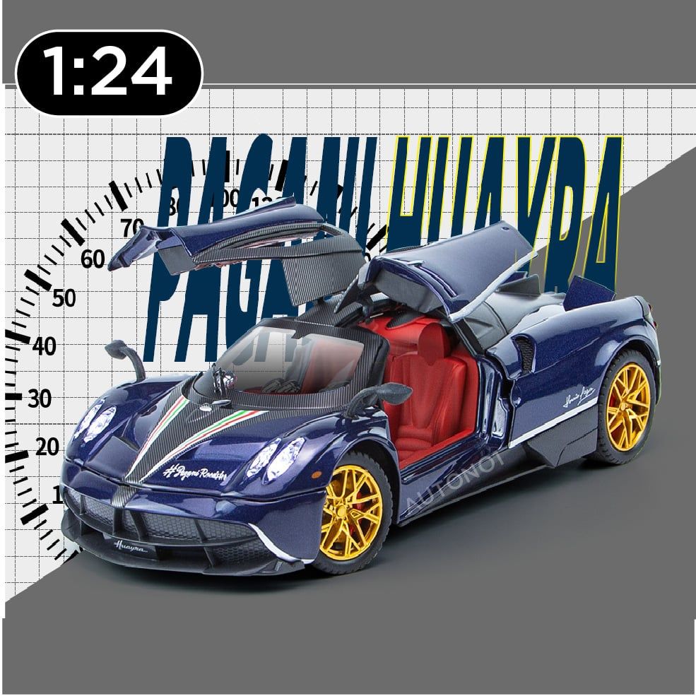  Mô hình xe Pagani Huayra Dinastia đánh lái được full open 1:24 Chezhi OT399 