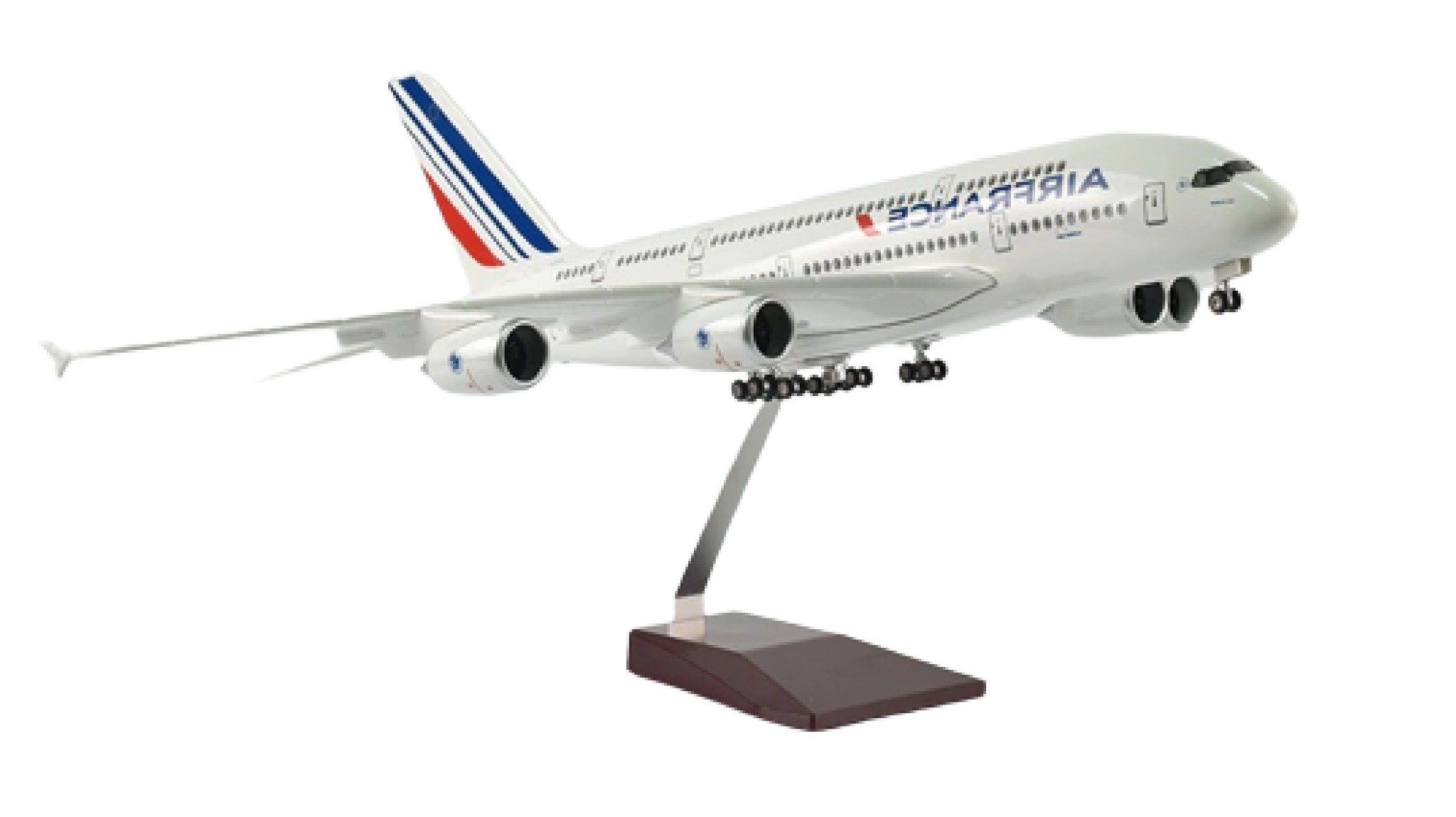  Mô hình máy bay Air France Airbus A380 47cm 1:160 có đèn led tự động theo tiếng vỗ tay hoặc chạm MB47027 