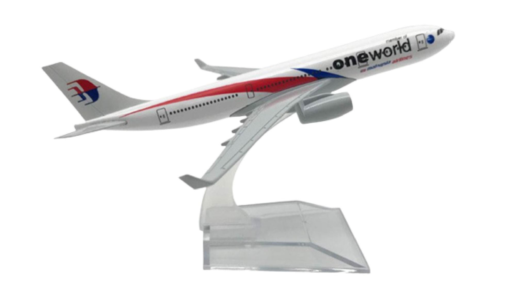  Mô hình máy bay Malaysia Airline One World Airbus A330 16cm MB16117 