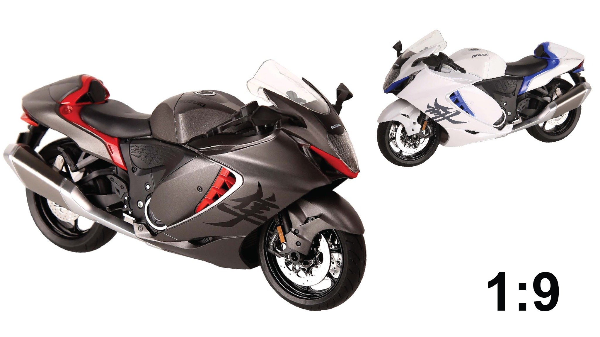  Mô hình xe Suzuki Hayabusa 1300 tỉ lệ 1:9 Huayi Alloy MT09004 