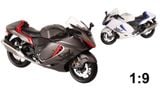  Mô hình xe Suzuki Hayabusa 1300 tỉ lệ 1:9 Huayi Alloy MT09004 