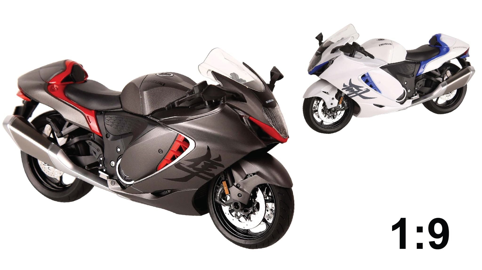  Mô hình xe Suzuki Hayabusa 1300 tỉ lệ 1:9 Huayi Alloy MT09004 