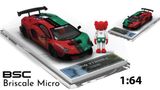  Mô hình xe Lamborghini Aventador LP700-4 2.0 Gucci Red & green Limited 499pcs tỉ lệ 1:64 Briscale Micro BSC 