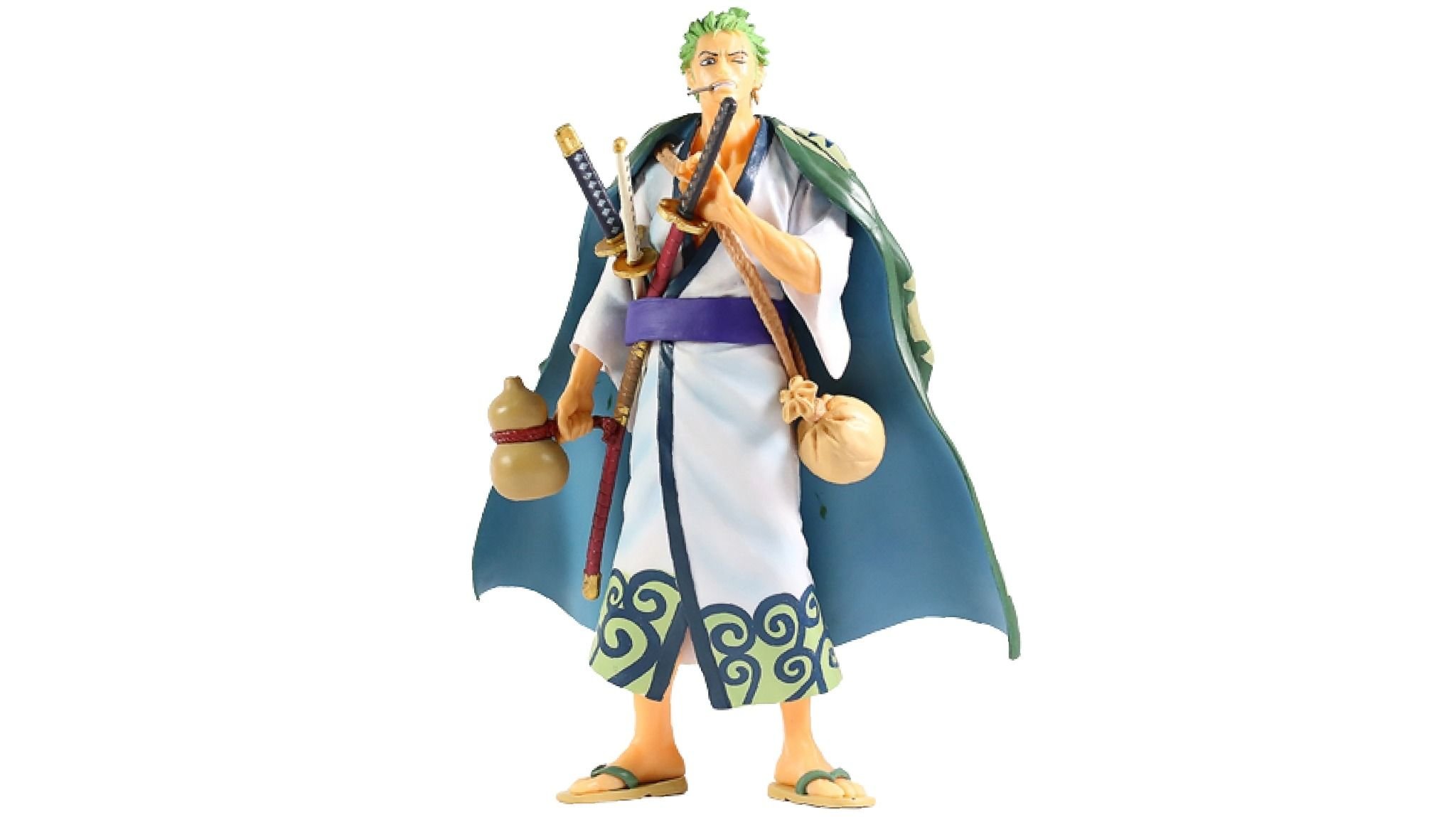  Mô hình nhân vật Onepiece Wano Zoro mặc kimono 27cm FG206 