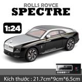  Mô hình xe Rolls Royce Spectre full open - có đèn - âm thanh tỉ lệ 1:24 Chezhi OT533 