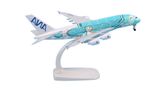  Mô hình máy bay Nhật Bản ANA Airlines Airbus A380 baby blue kích thước 20cm MB20087 