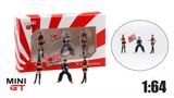  Set mô hình nhân vật 3 người Nhật Libery Walk Mr. Kato & Show Girls Type A tỉ lệ 1:64 MiniGT 