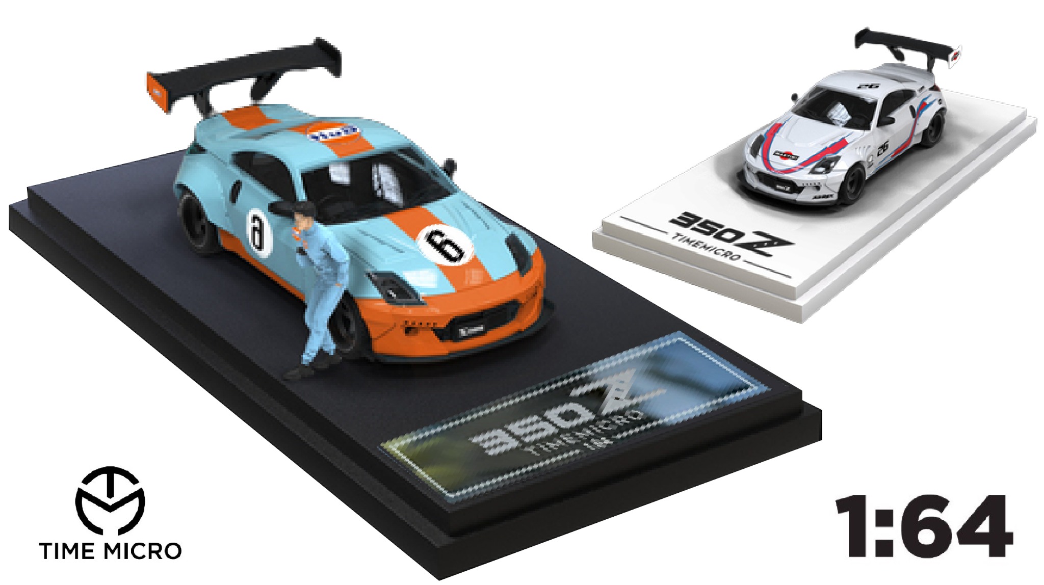  Mô hình xe Nissan 350Z racing tỉ lệ 1:64 Time Micro 