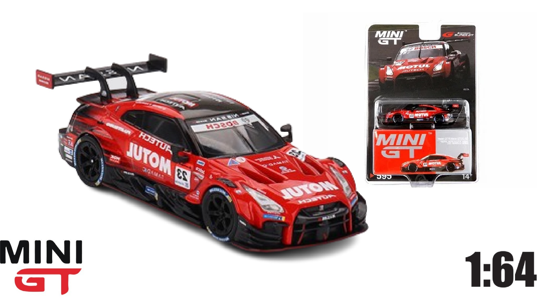  Mô hình xe Nissan GT-R Nismo GT500 #23 NISMO 2021 SUPER GT Series 1:64 MiniGT 