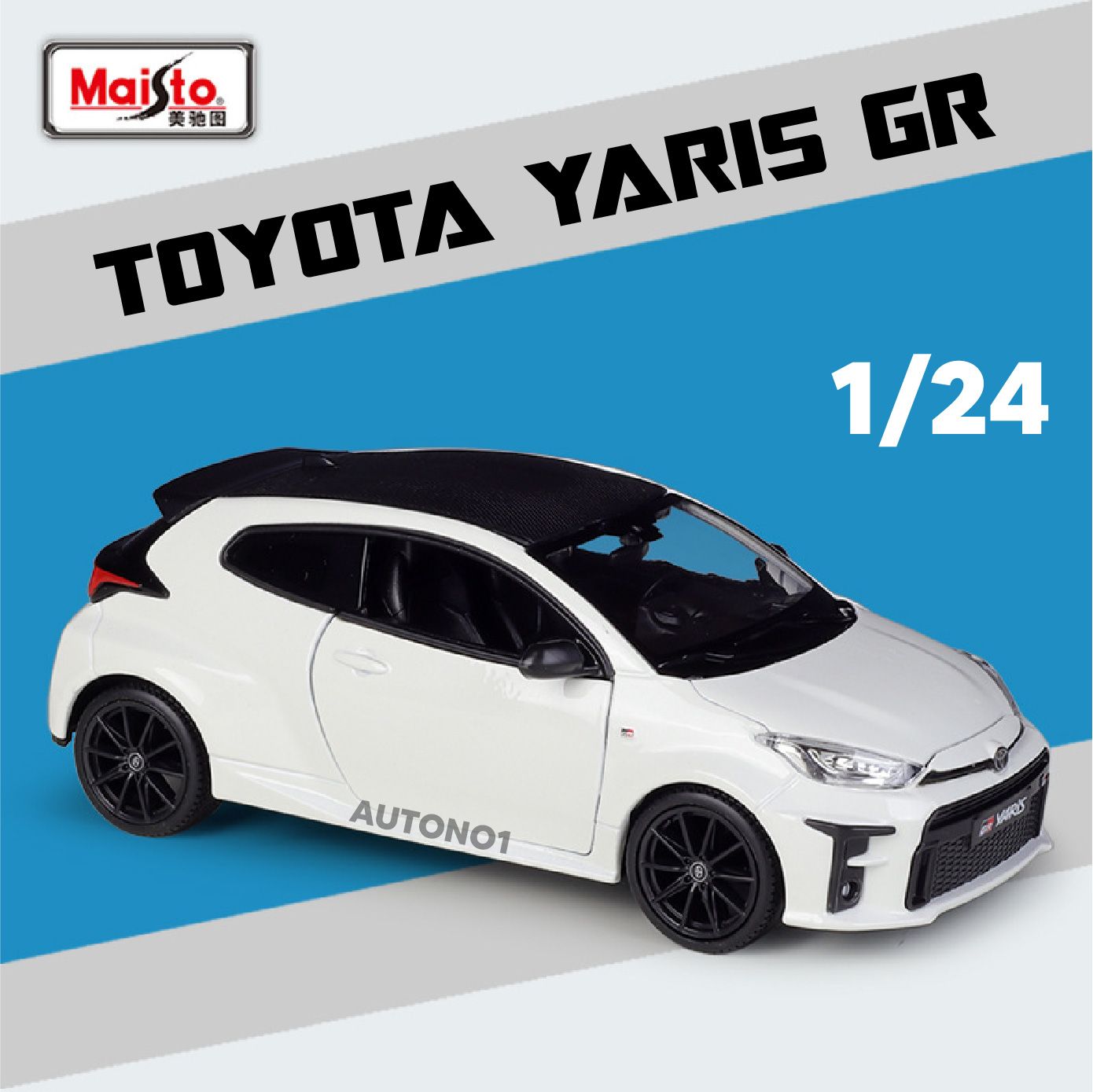  Mô hình xe Toyota Yaris GR tỉ lệ 1:24 Maisto OT556 