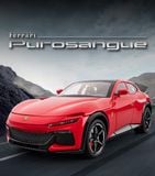  Mô hình xe Ferrari Purosangue full open-full kính- đánh lái được tỉ lệ 1:24 Jiaye model VB24425 