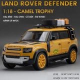  Mô hình xe Land Rover Defender 110 Gulf Camel Cup full open - full kính - đánh lái được - có âm thanh - đèn tỉ lệ 1:18 OT314 