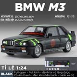  Mô hình xe BMW M3 series racing full open - full kính - đánh lái được tỉ lệ 1:24 JinliFang OT24039 