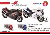  Mô hình xe Suzuki Hayabusa 1300 tỉ lệ 1:9 Huayi Alloy MT09004 