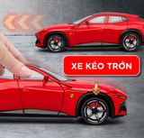  Mô hình xe Ferrari Purosangue full open-full kính- đánh lái được tỉ lệ 1:24 Jiaye model VB24425 
