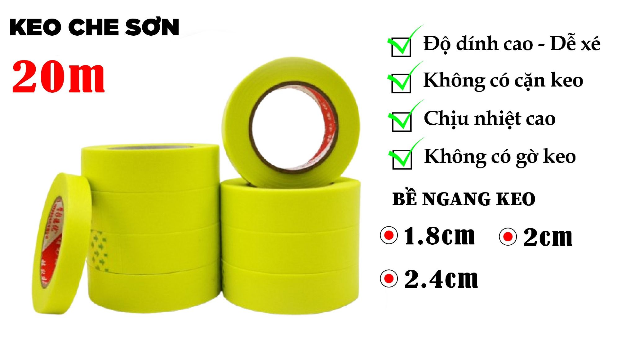  Băng keo che sơn màu xanh lá cho mô hình xe - gundam dài 20m PK473 