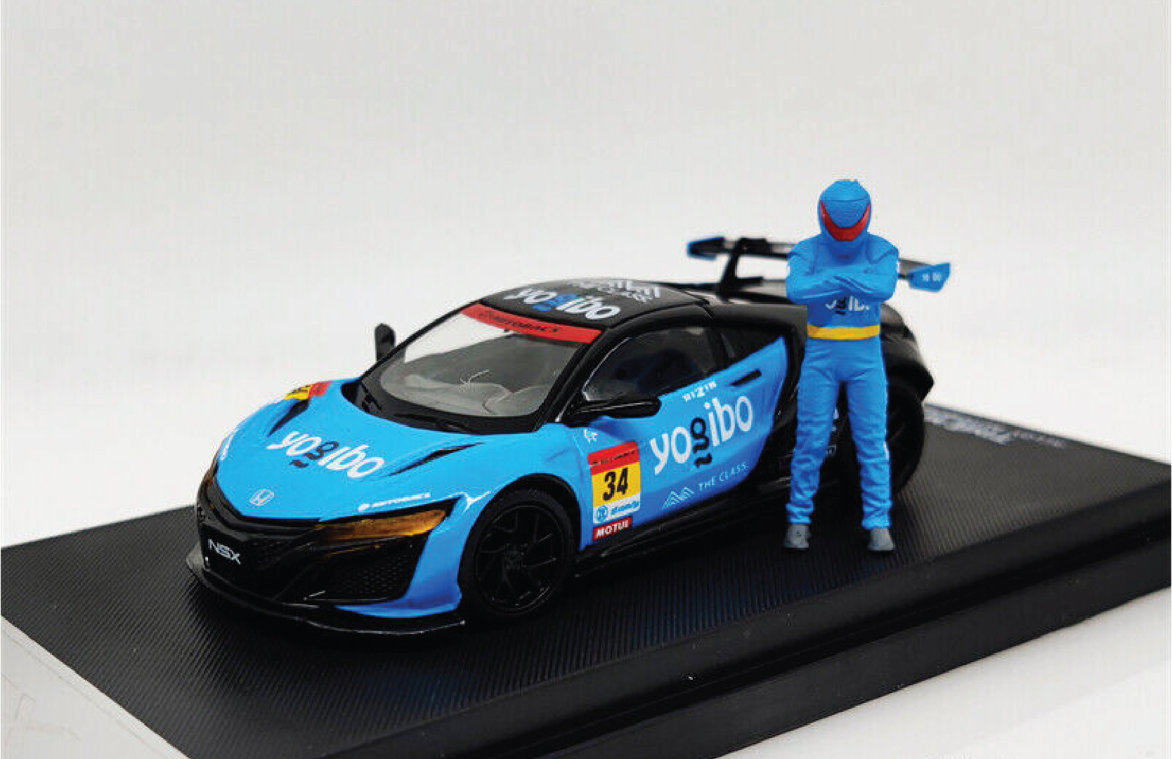  Mô hình xe Honda NSX Yogibo Racing #34 tỉ lệ 1:64 Time Micro 