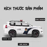  Mô hình xe Toyota Prado police có đèn có âm thanh tỉ lệ 1:24 Alloy OT429 
