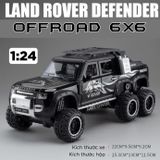  Mô hình xe Land Rover Defender 6x6 Offroad có đèn có âm thanh tỉ lệ 1:24 Chezhi OT430 