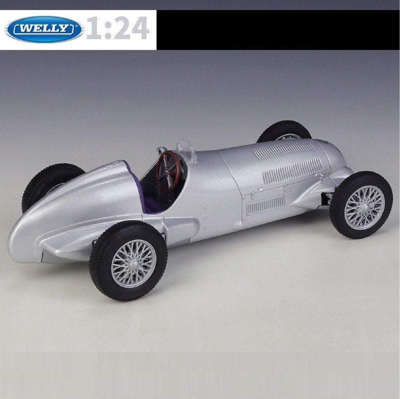  Mô hình xe cổ Mercedes Benz W125 1937 1:24 Welly OT056 