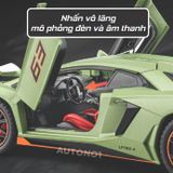  Mô hình xe Lamborghini LP780 Svj tỉ lệ 1:22 Alloy Model OT424 