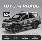  Mô hình xe Toyota Prado police có đèn có âm thanh tỉ lệ 1:24 Alloy OT429 