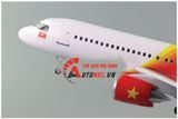  Mô hình máy bay Vietjet Air Airbus A320 47cm 1:130 có đèn led tự động theo tiếng vỗ tay hoặc chạm MB47003 