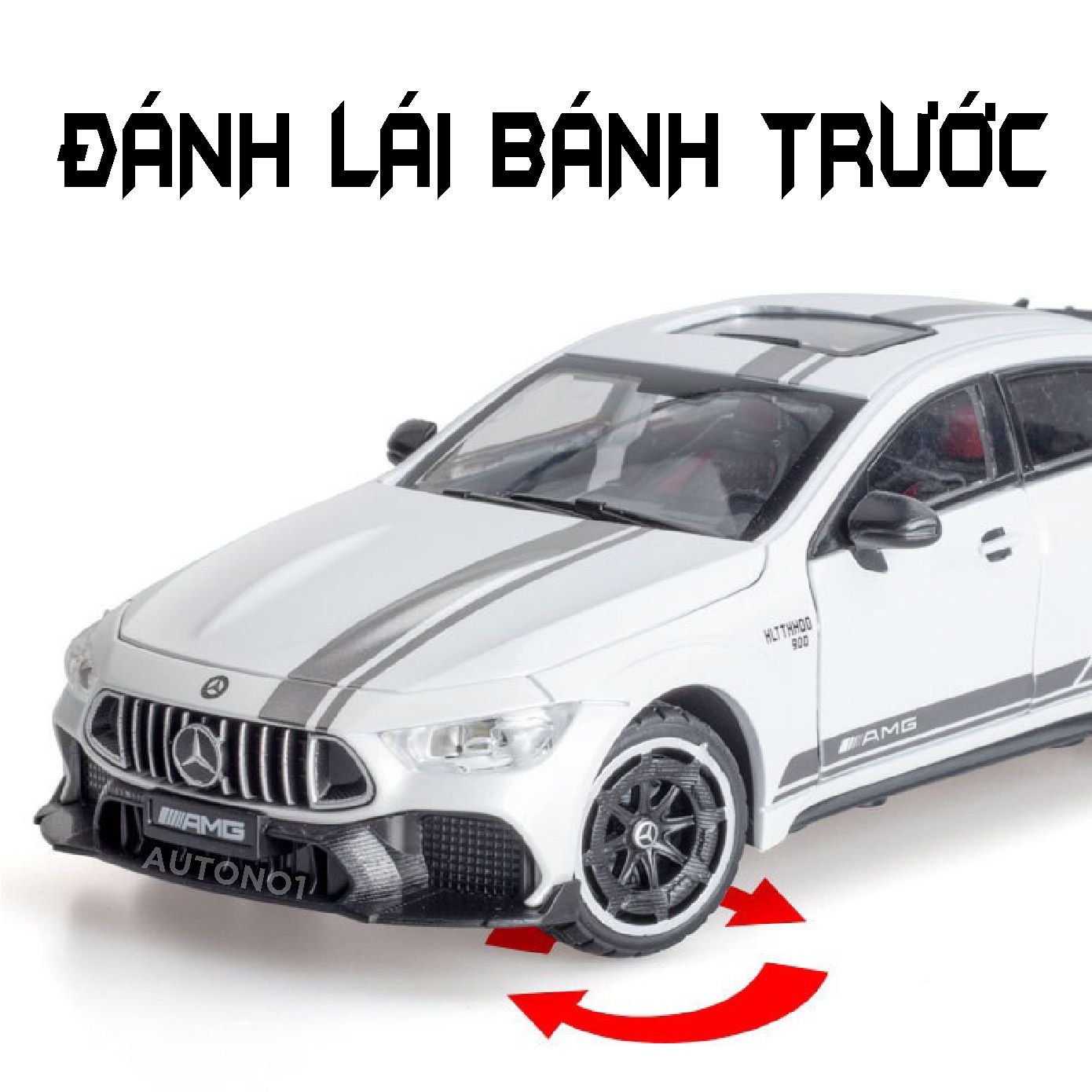  Mô hình xe Mercedes Amg GT 63 đánh lái được full open tỉ lệ 1:24 Chimei Model OT438 