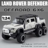  Mô hình xe Land Rover Defender 6x6 Offroad có đèn có âm thanh tỉ lệ 1:24 Chezhi OT430 