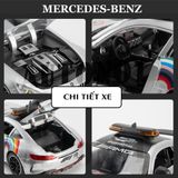  Mô hình xe dẫn đoàn đua F1 Mercedes Benz AMG GTR Safety car - full open - đánh lái - đèn - âm thanh tỉ lệ 1:24 Chezhi model OT600 