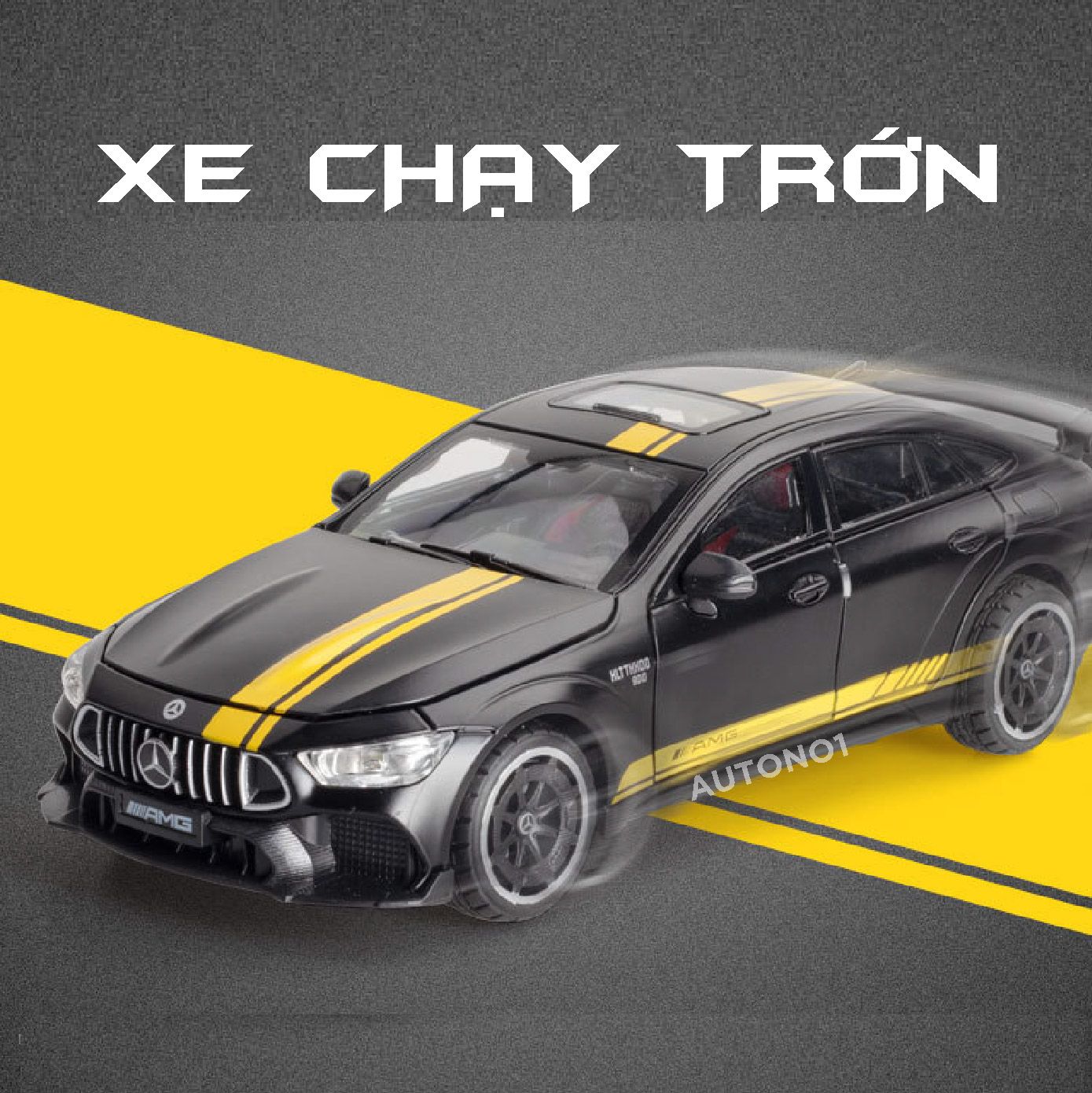  Mô hình xe Mercedes Amg GT 63 đánh lái được full open tỉ lệ 1:24 Chimei Model OT438 