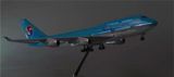  Mô hình máy bay Korean Air Boeing B747 47cm 1:130 có đèn led tự động theo tiếng vỗ tay hoặc chạm MB47009 