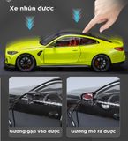  Mô hình xe BMW M4 2024 full open - đánh lái - có đèn - âm thanh full kính tỉ lệ 1:24 Alloy model OT573 