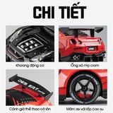  Xe ô tô mô hình bằng hợp kim và nhựa Nis GTR R35 Racing  tỉ lệ 1:24 Chezhi 1901-412 