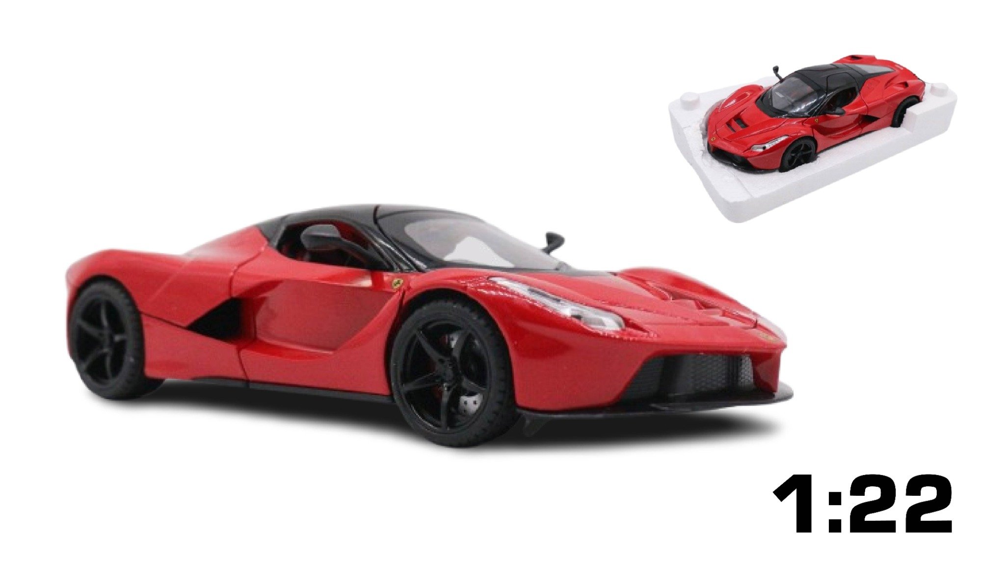  Mô hình xe Ferrari Laferrari Red full open có âm thanh đèn tỉ lệ 1:22 Jiaye Model OT356 