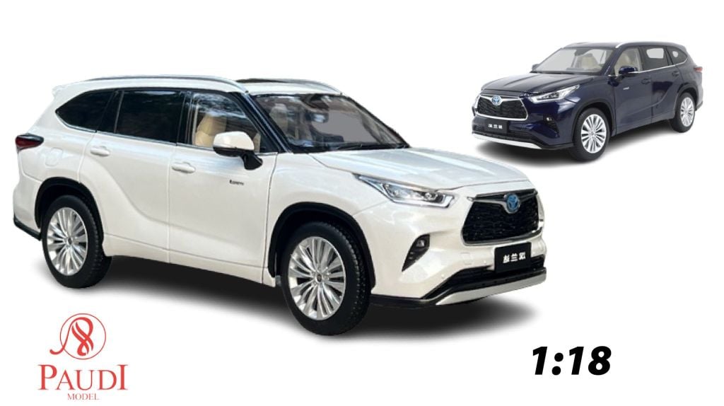 MÔ HÌNH XE TOYOTA HIGHLANDER 2021 1:18 PAUDI 8067