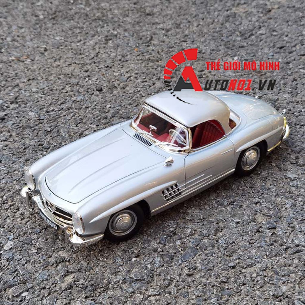 MÔ HÌNH XE MERCEDES BENZ 300SL 1954 SILVER 1:18 NOREV 8026