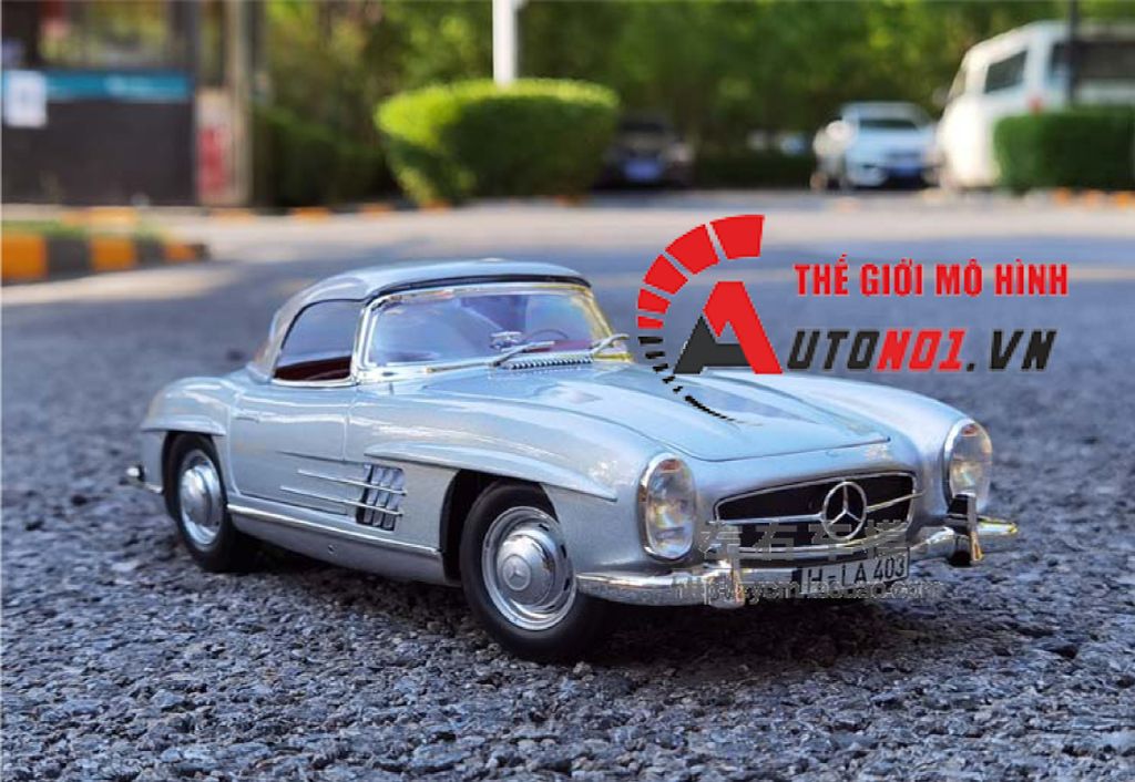 MÔ HÌNH XE MERCEDES BENZ 300SL 1954 SILVER 1:18 NOREV 8026