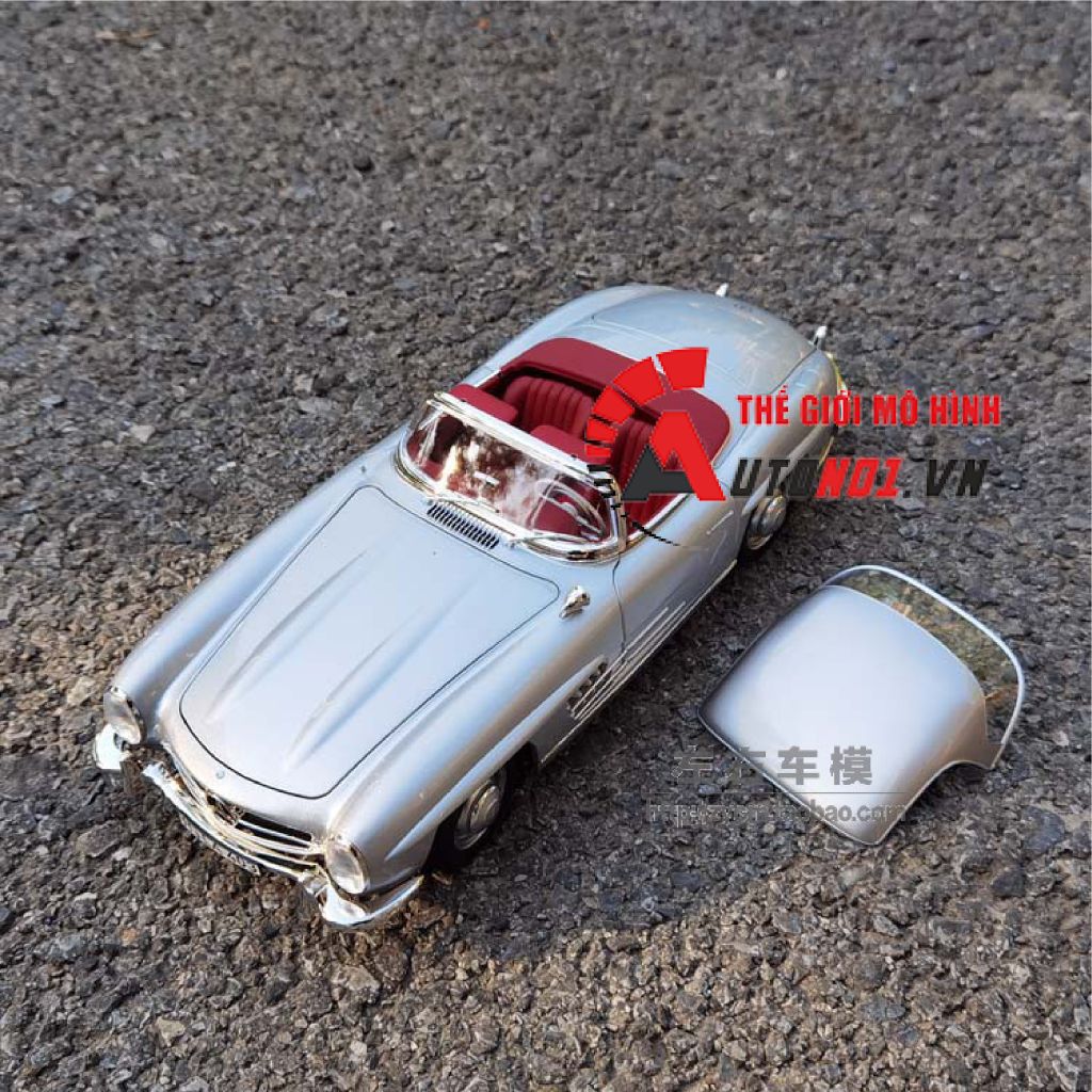 MÔ HÌNH XE MERCEDES BENZ 300SL 1954 SILVER 1:18 NOREV 8026