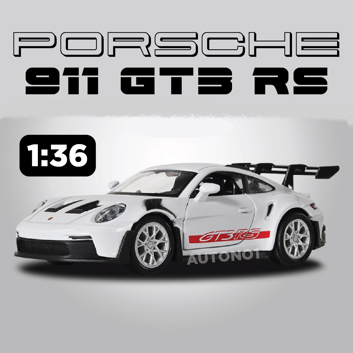  Mô hình xe Porsche 911 (992) GT3 RS tỉ lệ 1:36 Scale Model OT452 