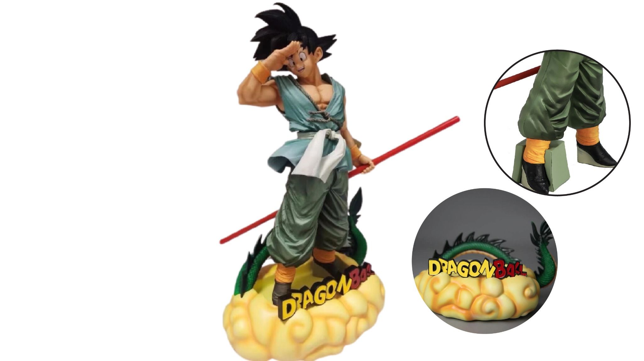  Mô hình nhân vật Dragon Ball SonGoKu cưỡi mây chào tạm biệt kèm đế 32cm FG164 