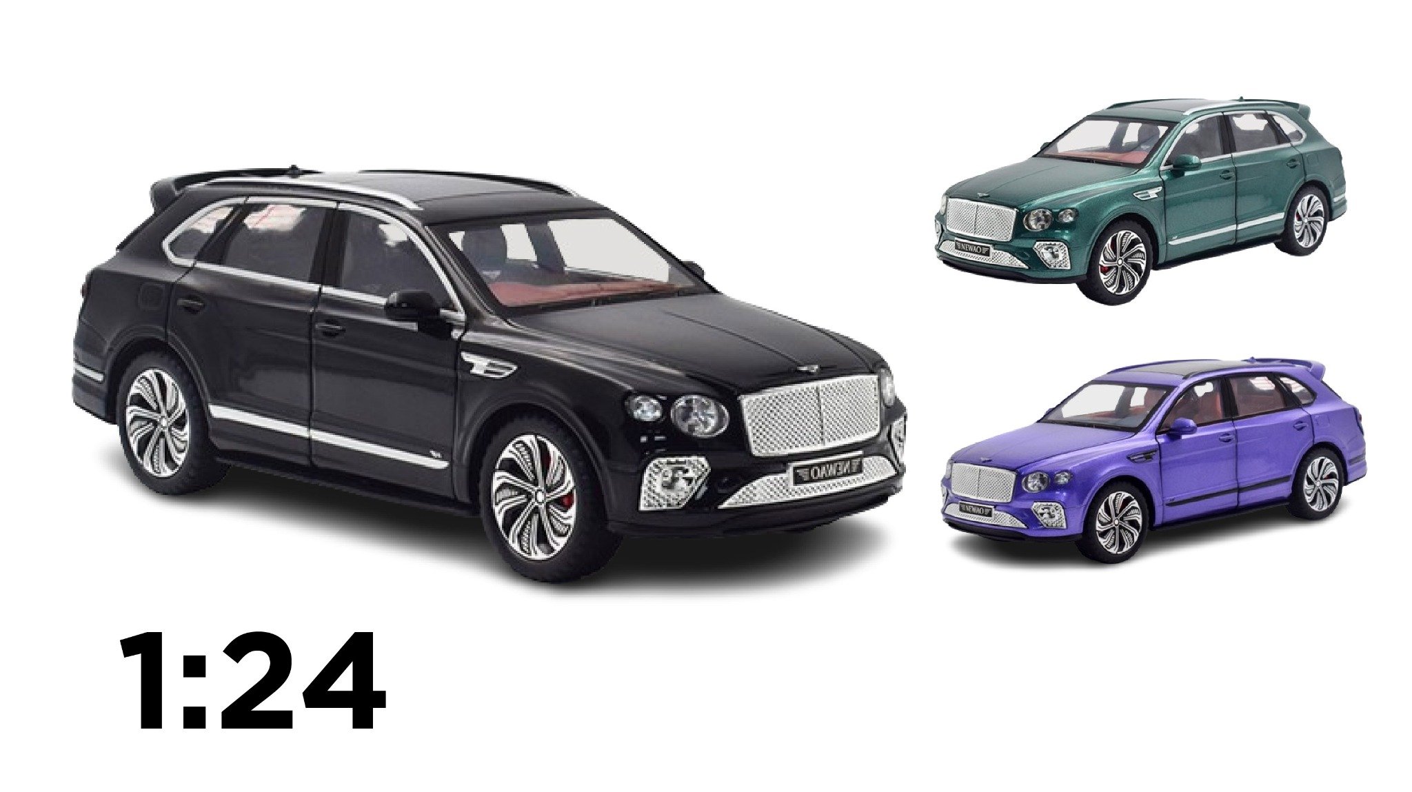  Mô hình xe Bentley Bentayga 2020 đánh lái được tỉ lệ 1:24 Newao OT457 