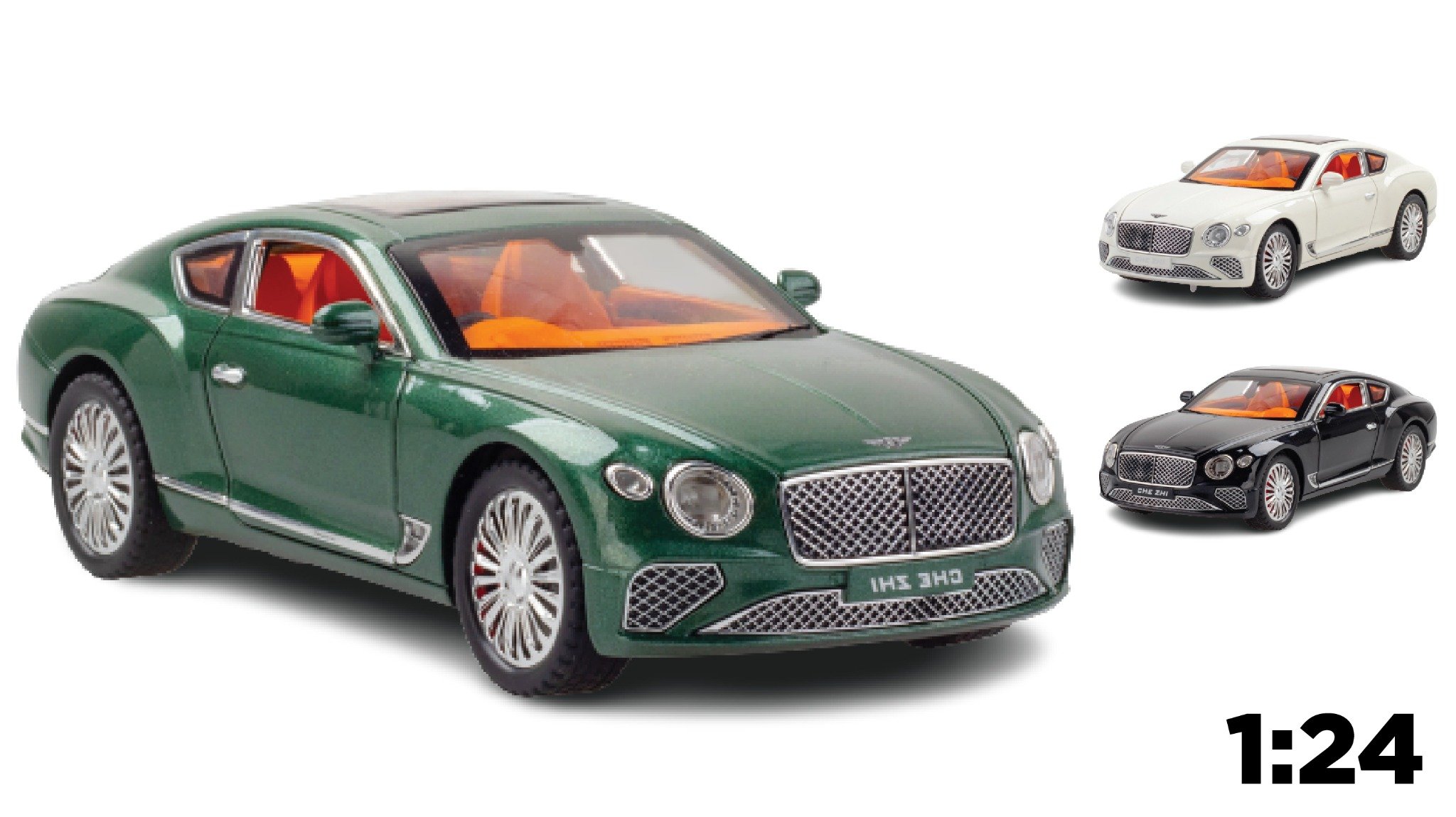  Mô hình xe Bentley Continental 2 cửa đánh lái được tỉ lệ 1:24 Chezhi OT413 