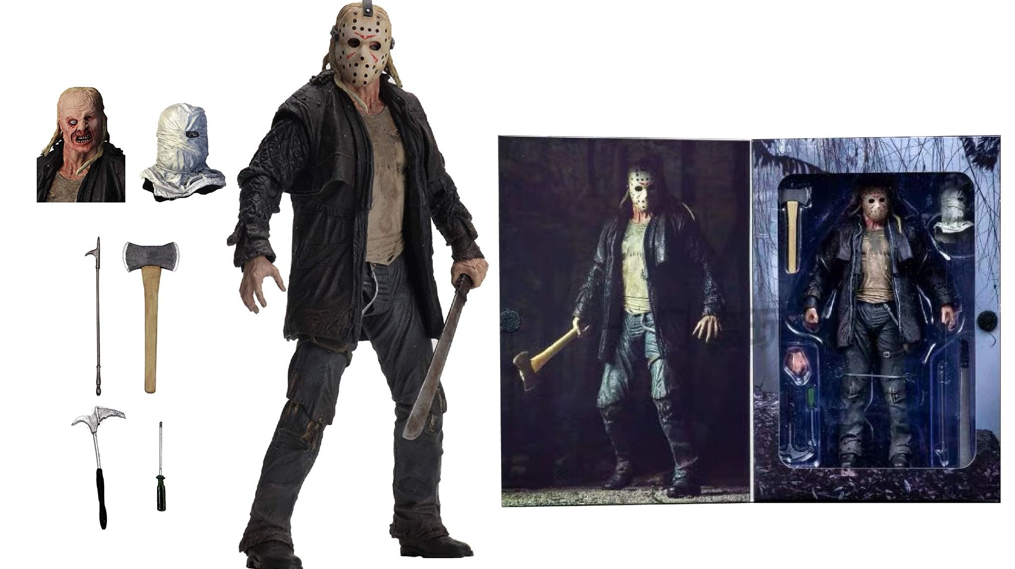  Mô hình nhân vật có khớp Jason Voorhees The Friday 13th 2009 18cm NECA FG165 