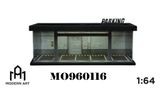  Hộp trưng bày mô phỏng hầm đỗ xe có đèn, mica, kèm dây đèn, D tỉ lệ 1:64 MoreArt MO960116 