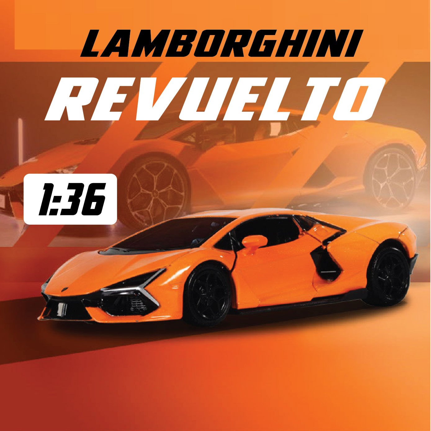  Mô hình Lamborghini Revuelto Hybrid tỉ lệ 1:36 Scale Model OT453 
