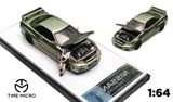  Mô hình xe Nissan GTR34 green metal mở được capo trước tỉ lệ 1:64 Time micro TM643407 