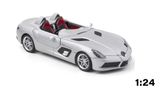  Mô hình xe Mercedes-Benzs SLR Stirling Moss silver tỉ lệ 1:24 Caipo 68265P OT278 