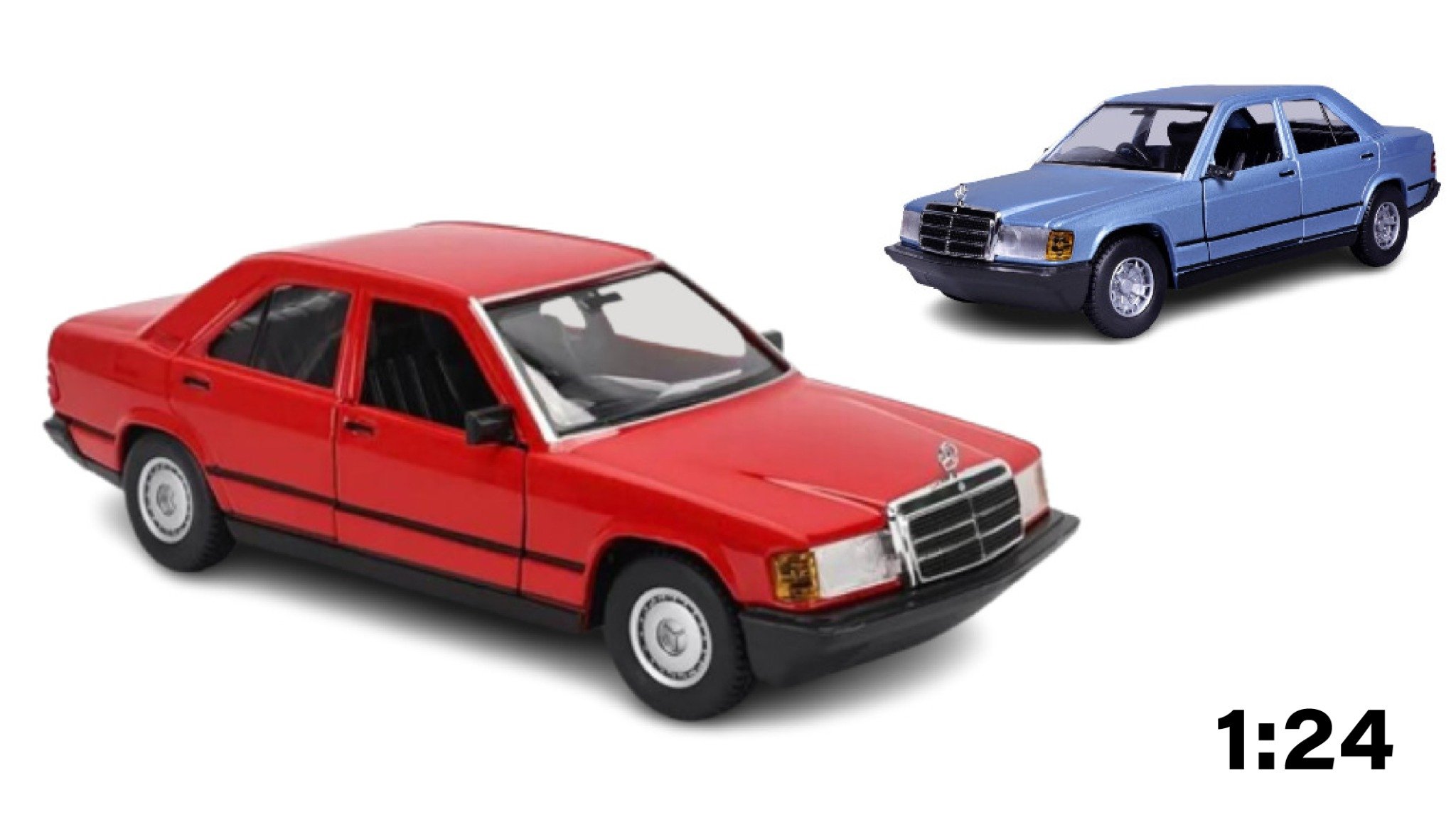  Mô hình xe Mercedes Benz 190E tỉ lệ 1:24 Bburago OT269 