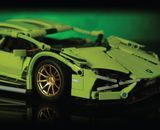  Mô hình xe ô tô lắp ghép Lamborghini Sian green 1250 pcs tỉ lệ 1:14 LG018 